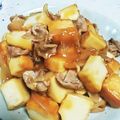 まさむにゃ。's cooksnap of when they made 厚揚げの豚こま＆玉ねぎ入り甘酢あんかけ.