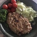 Yokchina's cooksnap of when they made 大豆のお肉 ベジミートのハンバーグ.