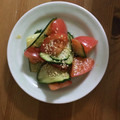 クック1FX93J☆'s cooksnap of when they made トマトときゅうりの中華サラダ.