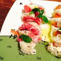 kaokaofood's cooksnap of when they made 生ハムとモッツァレラチーズのカプレーゼ風.