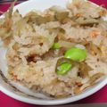はらさわひでゆき's cooksnap of when they made 牛蒡枝豆炊き込みご飯♪簡単炊飯器で.