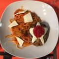 スイスおじさん☆'s cooksnap of when they made ハンバーグパスタ.