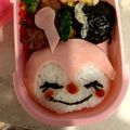 ZINNIA0707's cooksnap of when they made 簡単キャラ弁　ハムでドキンちゃん.
