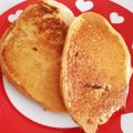 hacchi*'s cooksnap of when they made 赤ちゃんの♡きなこパンケーキ.