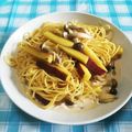 ♪快適一人暮らし♪'s cooksnap of when they made さつまいもときのこの秋色パスタ.