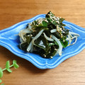 meple☆'s cooksnap of when they made つるむらさきとモヤシのおひたし.