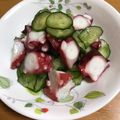ナップ99's cooksnap of when they made 酸味やわらか♪タコときゅうりの酢物.