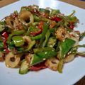 ﾃﾞｺッチ's cooksnap of when they made 夜食におつまみに！ピーマンオクラ炒め.