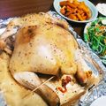 さすず's cooksnap of when they made ピラフ入りオーブンで丸鶏のローストチキン.