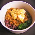 ひさかた's cooksnap of when they made たっぷりネギが美味しい節約チリソース丼.