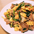 柴犬ジュン's cooksnap of when they made 美味しすぎ♡簡単スタミナ♡ニラ玉豚キムチ.