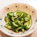 こともみ's cooksnap of when they made 即席シンプルなきゅうりの漬物♡.