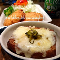 37⭐'s cooksnap of when they made 包丁&火いらず♬厚揚げの野沢菜チーズ焼き.