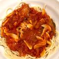 さとぴょん亭's cooksnap of when they made ☀カプリ●ョーザ風トマトにんにくパスタ.