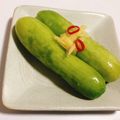 saya1528's cooksnap of when they made ミニミニ(マイクロ)きゅうりの浅漬け♪.