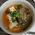 ぴあののりこ's cooksnap of when they made 豆腐とわかめのピリ辛スープ.