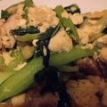 かすがべ's cooksnap of when they made 鶏もも肉、豆腐、青梗菜の生姜炒め.