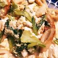 ちぴ07＊'s cooksnap of when they made 簡単☆竹輪と青梗菜の豆腐チャンプルー☆.