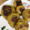 リラシャン's cooksnap of when they made カボチャと片栗粉の焼き団子.