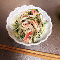 azusonomi's cooksnap of when they made カニかまとかいわれのマヨ和え.