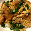 Pumin_'s cooksnap of when they made 煮込み卵とじソースかつ丼.