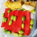 ふぁんたにゃん's cooksnap of when they made 116、カニカマ丼と焼き豚弁当♡.