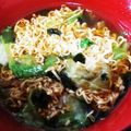 ゆうこ's cooksnap of when they made ヘルシー♪レタスたっぷりチキンラーメン☆.
