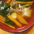 みっふいー☆'s cooksnap of when they made きのことモロヘイヤのすまし汁！子供にも◎.