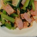 みっふいー☆'s cooksnap of when they made 小松菜とベーコンのバター醤油炒め.