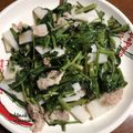 カナリアイエロー's cooksnap of when they made 真空菜と長芋の炒めもの.