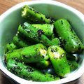 marumaru32's cooksnap of when they made 美味しいオクラのごま和え.