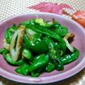 クックI7I5L1☆'s cooksnap of when they made 万願寺唐辛子と竹輪炒め焼肉味.