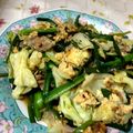 恵比寿様's cooksnap of when they made 豚キャベツ&ニラ玉炒め.