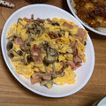 みらりん☆'s cooksnap of when they made 簡単おかず♡しめじとベーコンの卵炒め.