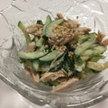 ミキポワン's cooksnap of when they made レンジで簡単♪鶏ささみ＆きゅうりの和え物.