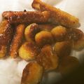 HuéHuém's cooksnap of when they made モチモチじゃがいもドーナツ.