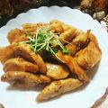 虹色♪︎ちゅーりっぷ's cooksnap of when they made 鶏むね肉のスティックから揚げ甘辛タレ和え.