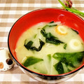 ももちゃんのれしぴ's cooksnap of when they made もやしとちくわ・具だくさんのお味噌汁.
