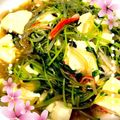 ♡まーちゃん♬'s cooksnap of when they made 豆苗ともやしの豆腐あんかけ.