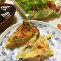 こんぺ１９'s cooksnap of when they made 基本のほうれん草とベーコンのキッシュ.