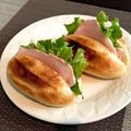 misatona's cooksnap of when they made ハムとクリームチーズのサンドイッチ＊.