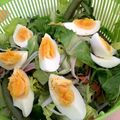 ぽんぽこ2486's cooksnap of when they made サヤエンドウと半熟卵のグリーンサラダ.