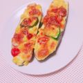 まあまま☆0403's cooksnap of when they made 味噌マヨで旨い♪なすピザ.