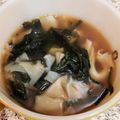 ※Kei's cooksnap of when they made 焼売の皮でワンタンスープ.