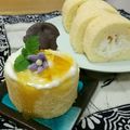 ぷぐポン⭐'s cooksnap of when they made 香り爽やか*柚子茶の白餡ロールケーキ.