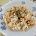 ⌘桃花⌘'s cooksnap of when they made ■かんたん！混ぜ込み・エビピラフ■.