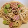 クック6SK2ZV☆'s cooksnap of when they made 夏だね♪ オクラとベーコンの和風スパ.