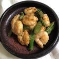 ★ころんたん★'s cooksnap of when they made グリーンアスパラとエビの中華炒め.