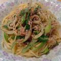 ミナスケ's cooksnap of when they made ツナと長ネギの和風スパゲティー.