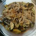 ラフロイグ31年's cooksnap of when they made 茄子と豚肉の甘辛炒め.